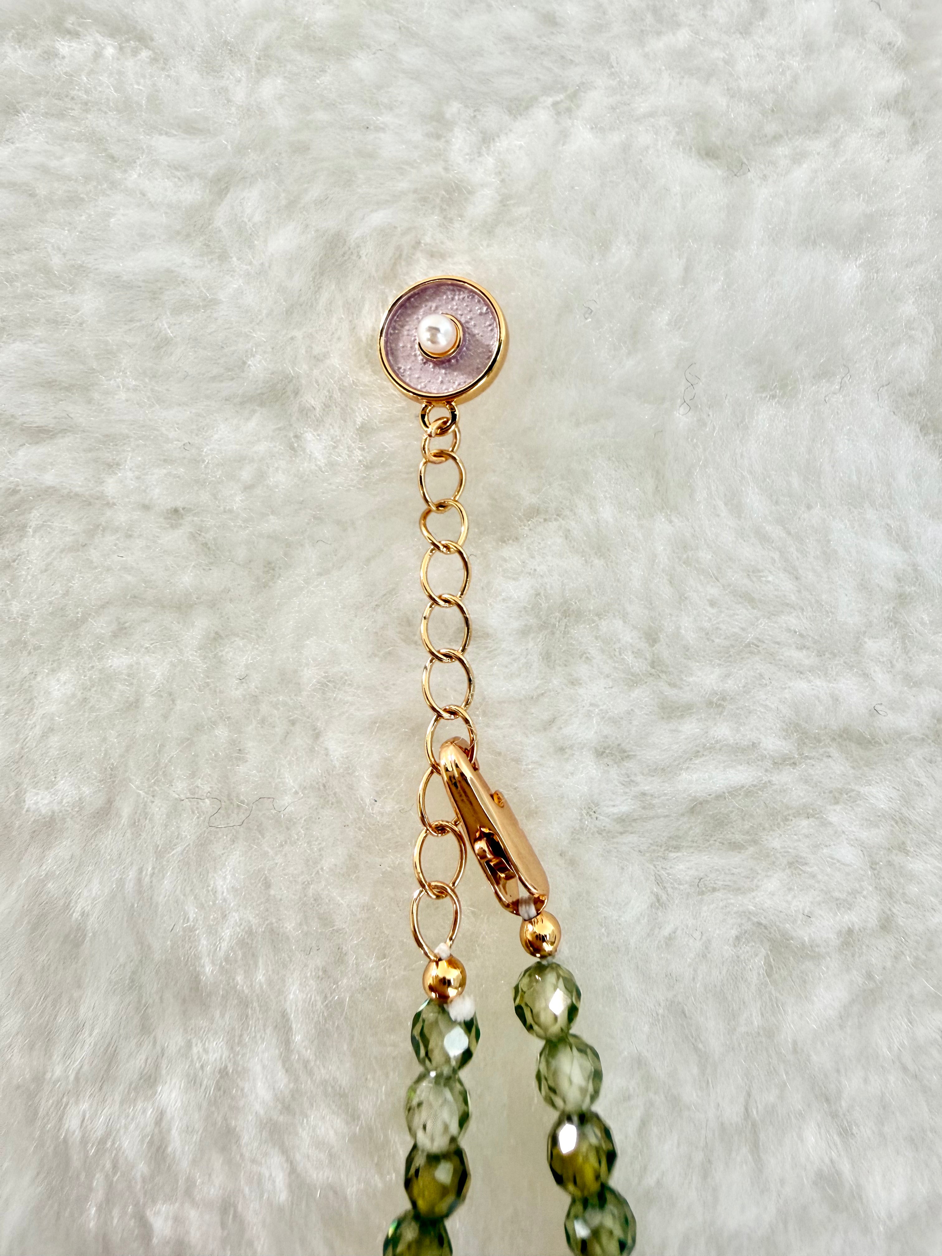 Pearl & Natural Stone Bracelet | 24K Gold Plated