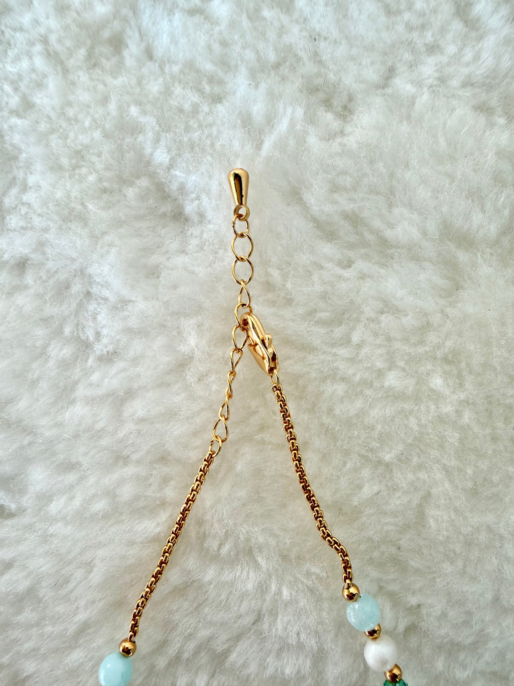 Pearl & Natural Stone Bracelet | 24K Gold Plated