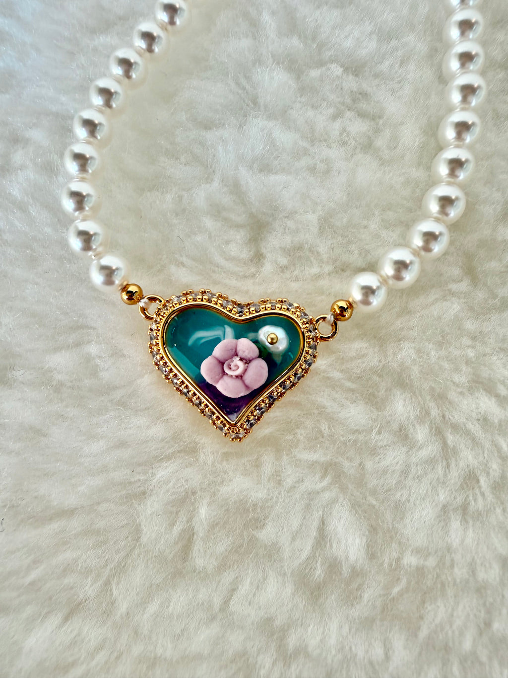 Pearl & Natural Stone Bracelet | 24K Gold Plated