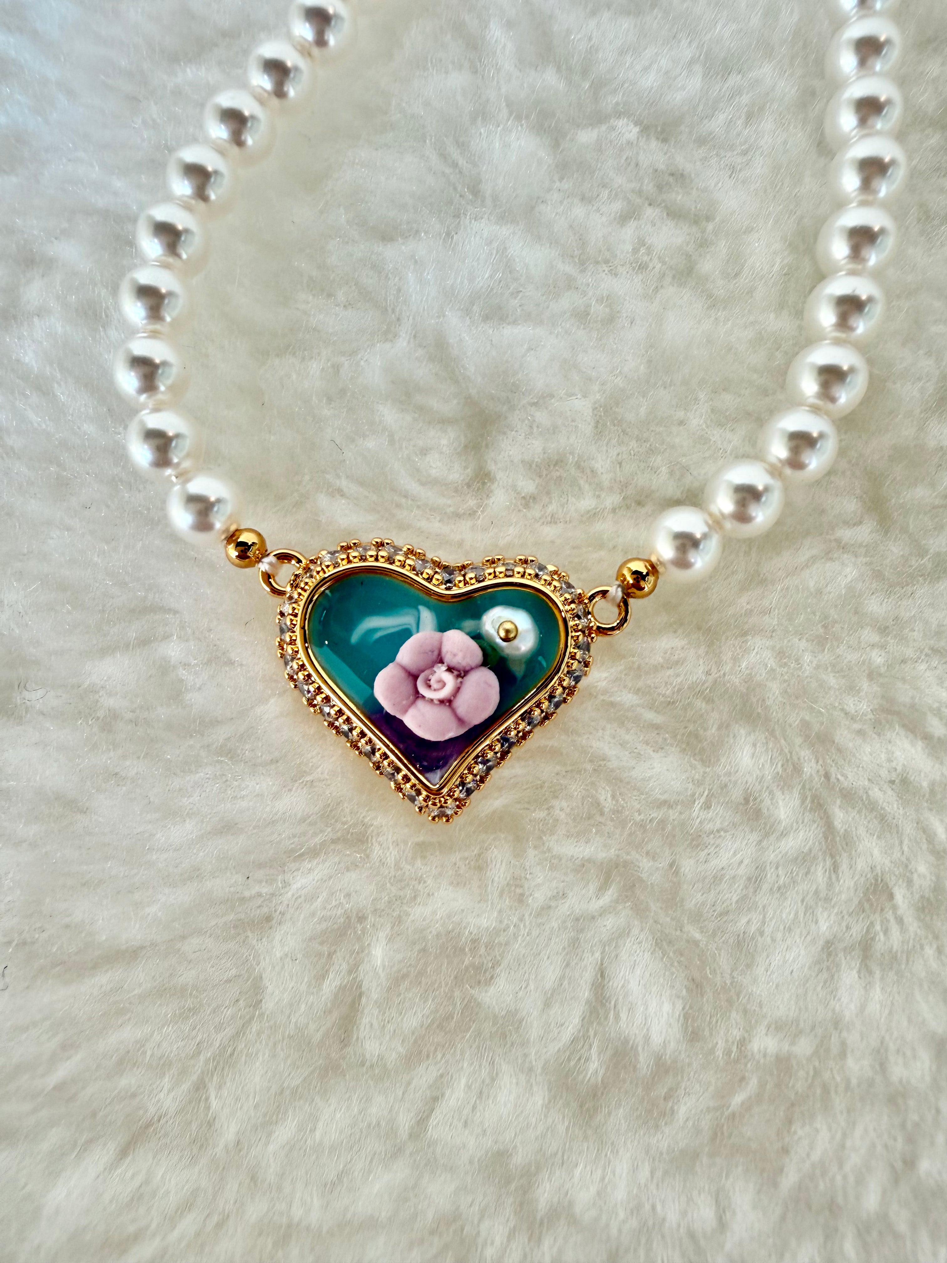 Pearl & Natural Stone Bracelet | 24K Gold Plated